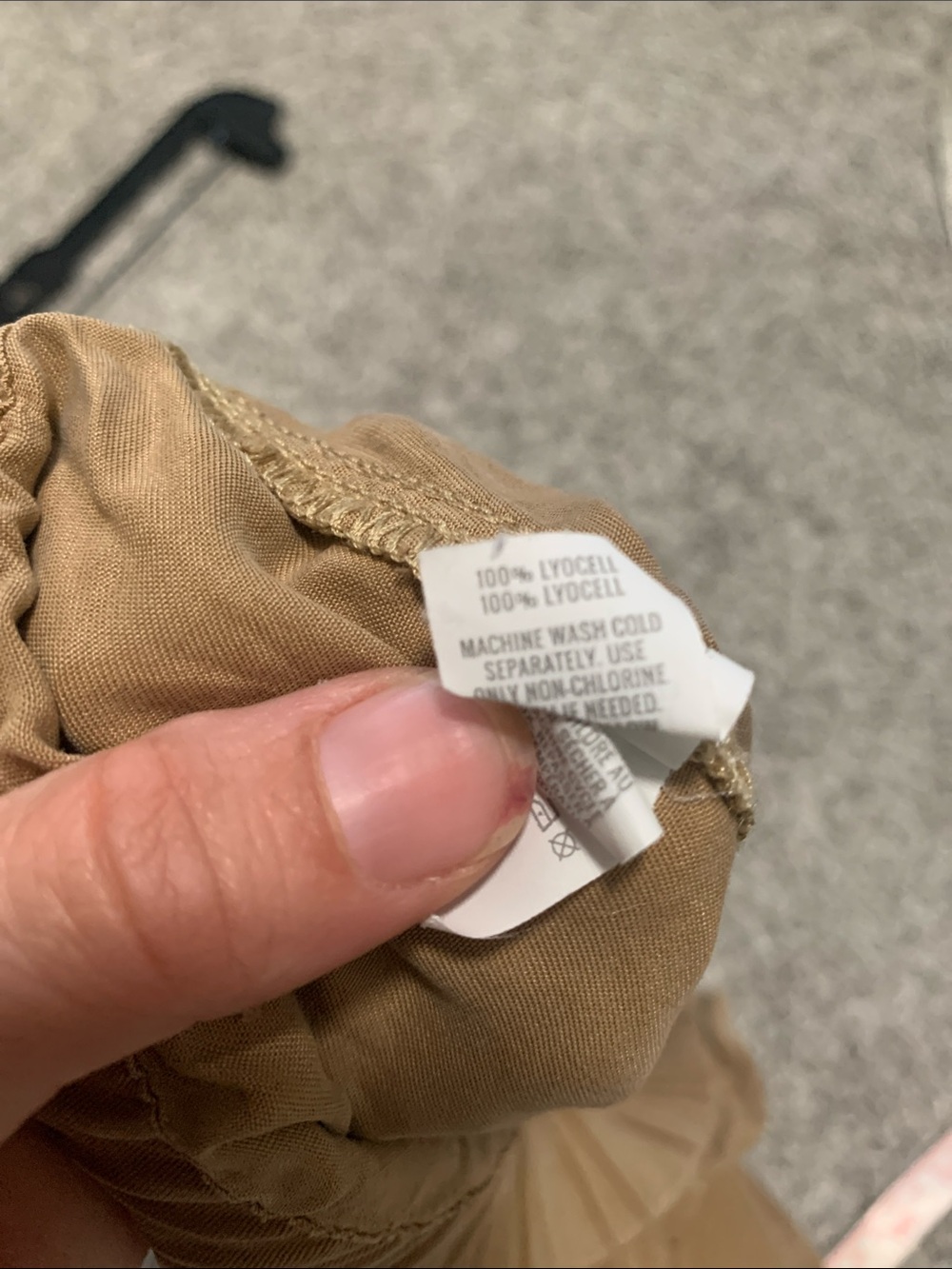 Aerie Tan Tie-Waist Lyocell High Waisted Cuffed Relaxed Shorts - Picture 10 of 10